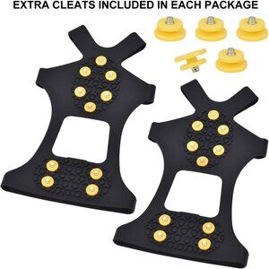 Ice Snow Grips Over Shoe/Boot Traction Cleat Spikes Anti Slip Footwear